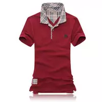 t-shirt discount burberry hommes cotton 1856 founded bw0015 red